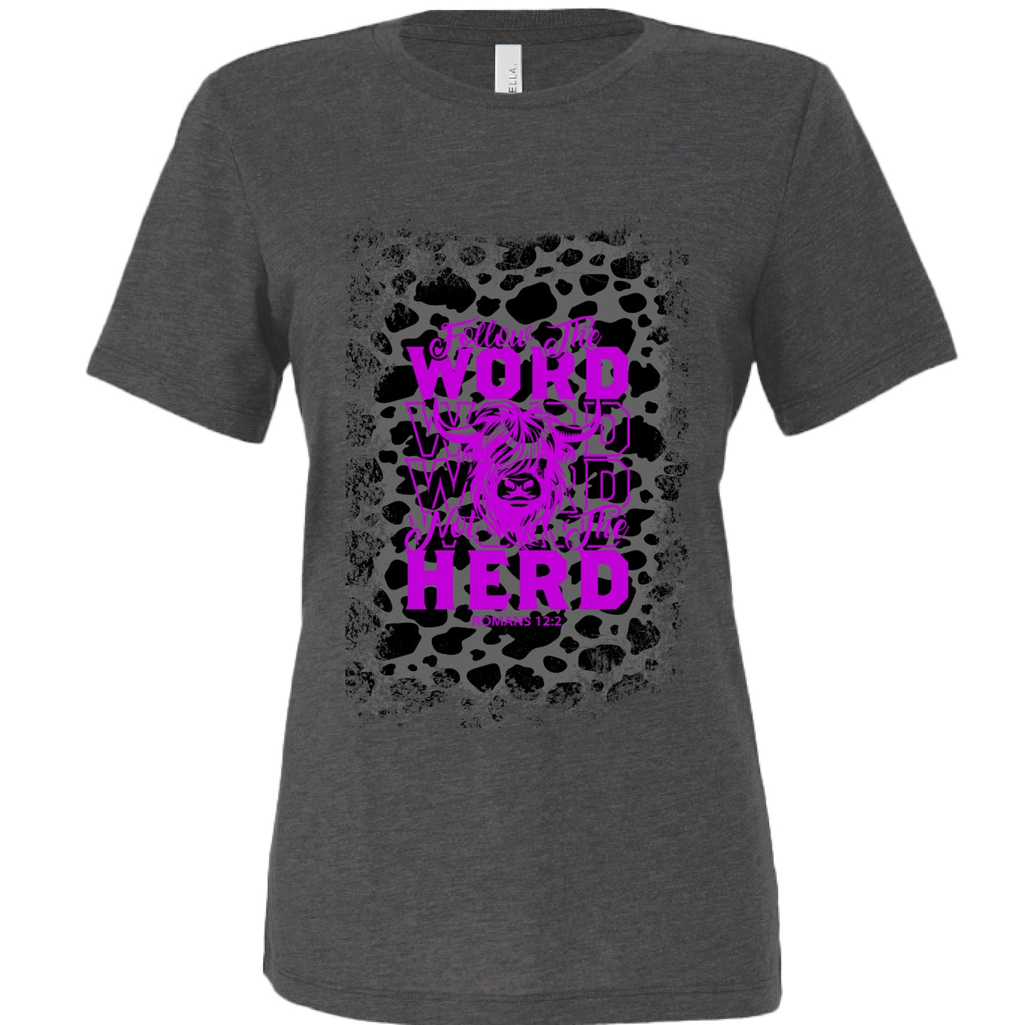 Solid Dark Grey Triblend - FRONT