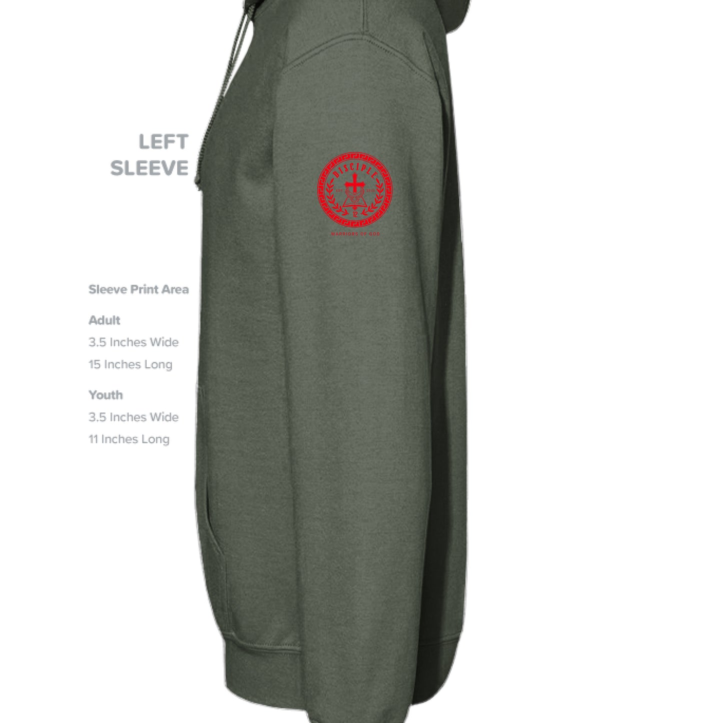 MILITARY GREEN - SLEEVE_LEFT