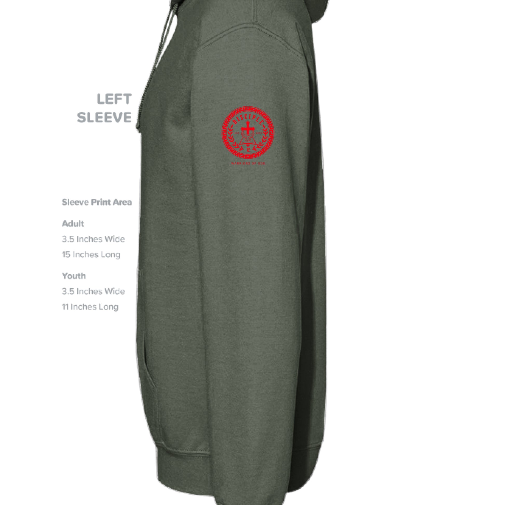 MILITARY GREEN - SLEEVE_LEFT